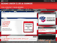 Tablet Screenshot of boxingunionclub.com